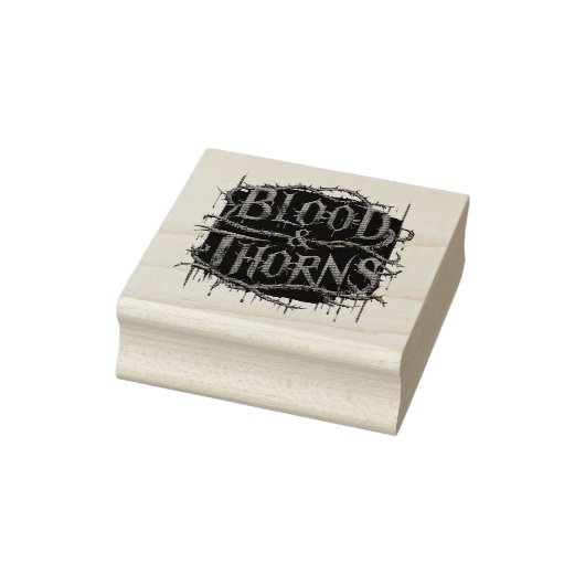 Blood & Thorns Gothicデザイン – 暗く神経質 ラバースタンプ (スタンプ)