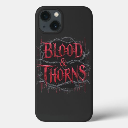 Blood & Thorns Gothicデザイン – 暗く神経質 Case-Mate iPhoneケース (裏面)