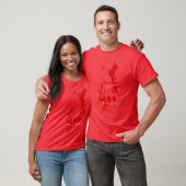 Bloodborne Splatter 漢字 シルエット ビデオゲーム フレンド Tシャツ (ユニセックス)
