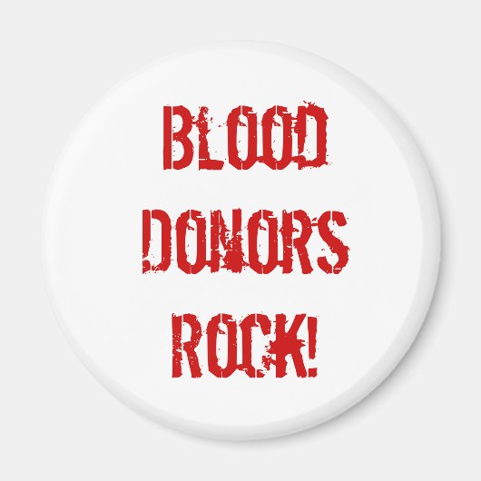 BloodDonorRock! マグネット (正面)