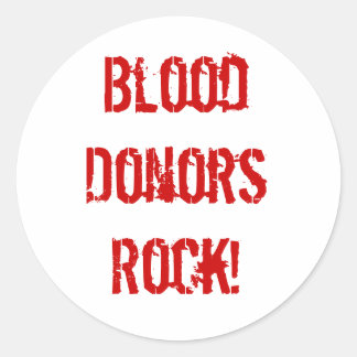 BloodDonorRock! ラウンドシール