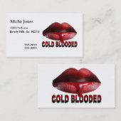 Bloodedの冷たい唇 名刺 (正面/裏面)