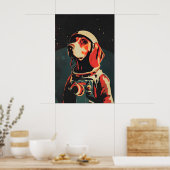 Bloodhound Astronaut Poster, Bloodhound Retro ポスター (キッチン)