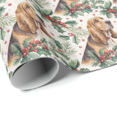 Bloodhound Christmas Wrapping Paper ラッピングペーパー (ロールコーナー)