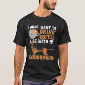 Bloodhound Dog Coffee Tシャツ (正面)