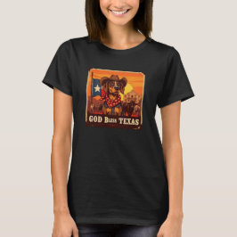 Bloodhound God Bless Texas Tシャツ