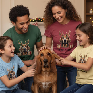 Bloodhound Reindeer Tシャツ