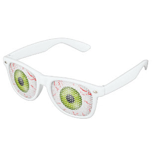 Bloodshot眼球のハロウィンの恐怖パーティーの陰 レトロサングラス