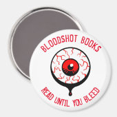 Bloodshot Books – 円形眼球磁石 マグネット (正面/裏面)