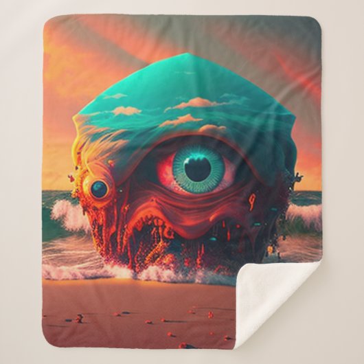 Bloody Eyes シェルパブランケット (正面)