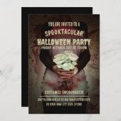 Bloody maid costume. Halloween party 招待状 (正面/裏面)