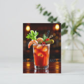 Bloody Mary Recipe Card ポストカード (スタンド正面)