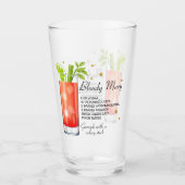 Bloody Mary Recipe Glass (Personalize It) タンブラーグラス (正面)