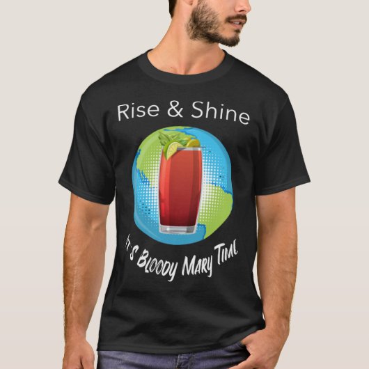 Bloody Mary Time Brunch Wonderlust Graphic Tシャツ (正面)