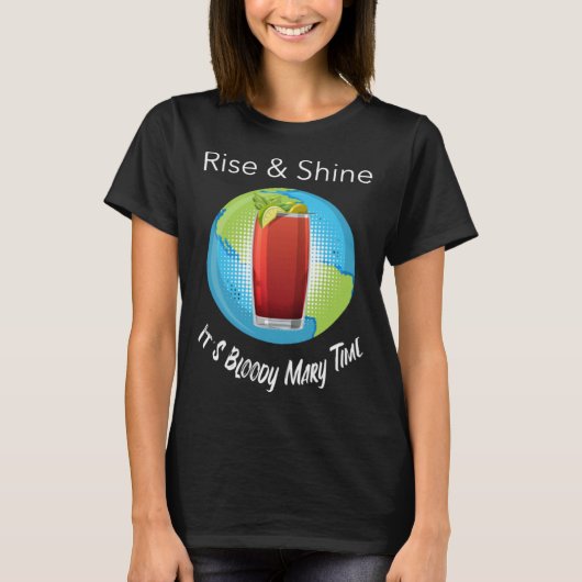 Bloody Mary Time Brunch Wonderlust Graphic Tシャツ (正面)