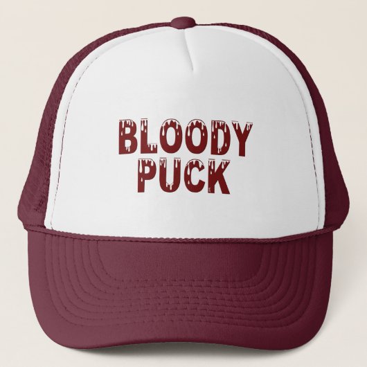 Bloody Puck trucker hat キャップ (正面)