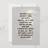 Bloody Skull Halloween Party 招待状 (裏面)