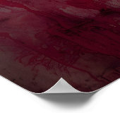 Bloody Splatters Halloween Dramatic Crazy Door  ポスター (角)