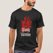 Bloody Valentine Gothic Emo Mysterious Occult Divi Tシャツ (正面)