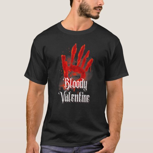 Bloody Valentine Gothic Emo Mysterious Occult Divi Tシャツ (正面)