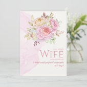 bloom 母の日の妻へのカード 招待状 (スタンド正面)