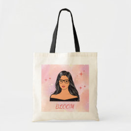 Bloom Aesthetic Girl Tote Bag トートバッグ