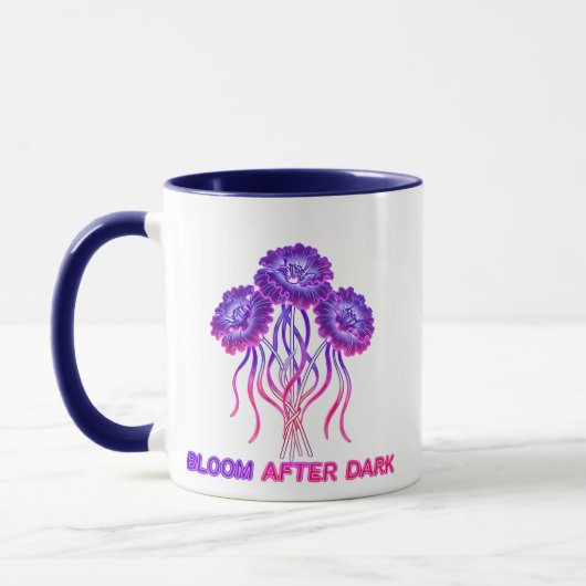 Bloom After Dark ネオンフラワーマグ マグカップ (左)