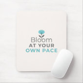 Bloom at Your Own Pace Minimal Motivational Mouse  マウスパッド (マウス)