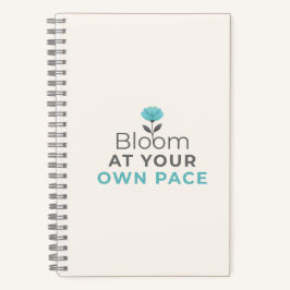Bloom at Your Own Pace Minimal Notebook ノートブック