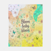 Bloom Baby Bloom - やわらかベビーブランケット フリースブランケット (正面)