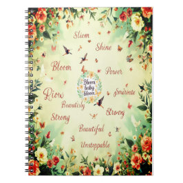 Bloom Baby Bloom - Floral Notebook ノートブック