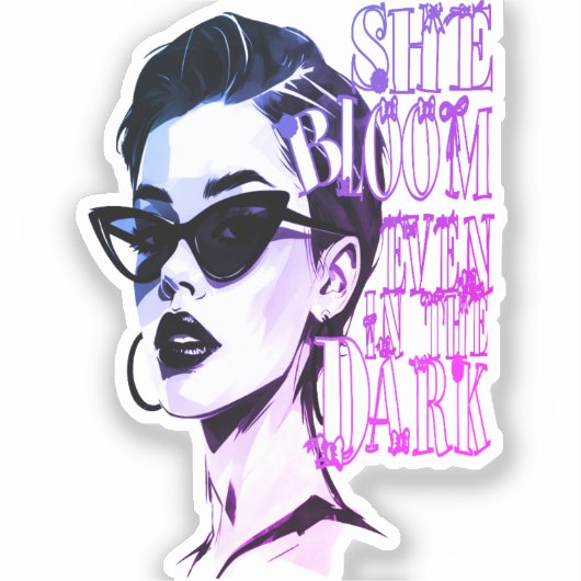 Bloom Baby Bloom – Monochrome Strength Edition シール (正面)