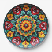 💀🎉Bloom Before Doom Día de los Muertos ペーパープレート (正面)