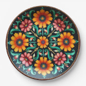 💀🎉Bloom & Bite Día de los Muertos ペーパープレート (正面)