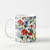 Bloom Boldly – Floral Inspirational Mug コーヒーマグカップ (左)