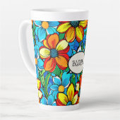 Bloom Botanical Classic Mug カフェラテマグ (左アングル)