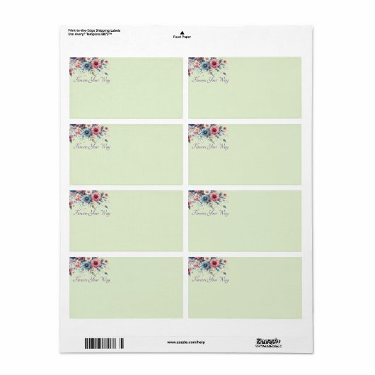 Bloom & Brand Shipping ラベル (フルシート)