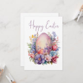 Bloom & Chirp – Easter Elegance カード (正面/裏面インサイチュ)