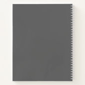 Bloom Floral Design – Dark Elegant Design ノートブック (裏面)