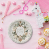 Bloom Floral Tea Party Paper Plates ペーパープレート (パーティー)