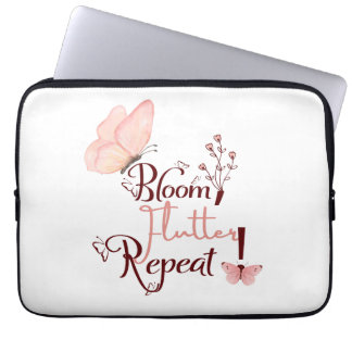 Bloom flutter Repeat ラップトップスリーブ