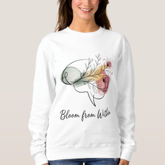 Bloom From Within – Elegant Women’s Sweatshirts スウェットシャツ (正面)