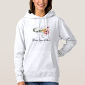Bloom From Within – Women’s Aesthetic Hoodie  パーカ (正面)