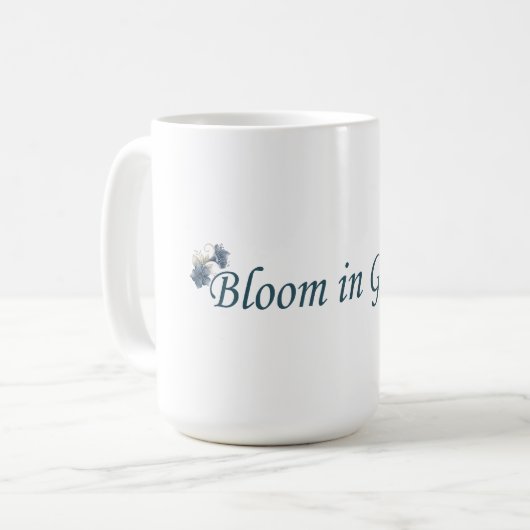 Bloom in Grace Mug コーヒーマグカップ (正面左)