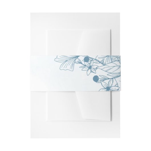 Bloom In The Winter Wedding 招待状ベリーバンド (正面例)