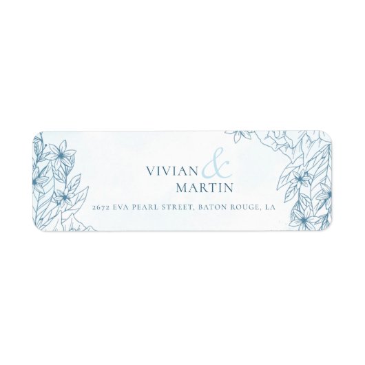Bloom In The Winter Wedding Address ラベル (正面)