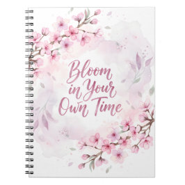  Bloom in Your Own Time Spiral Photo Notebook ノートブック
