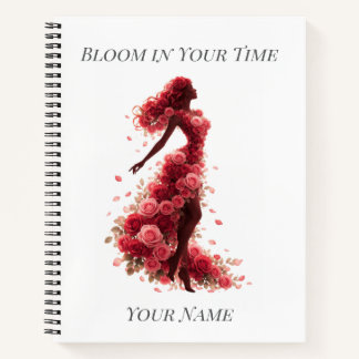 Bloom in Your Time – Inspirational Journal ノートブック