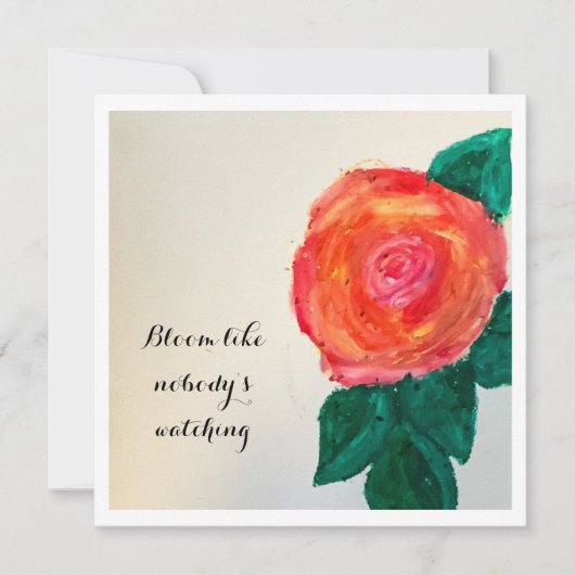 Bloom Like Nobody’s Watching (正面)