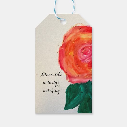 Bloom Like Nobody’s Watching ギフトタグ (正面)
